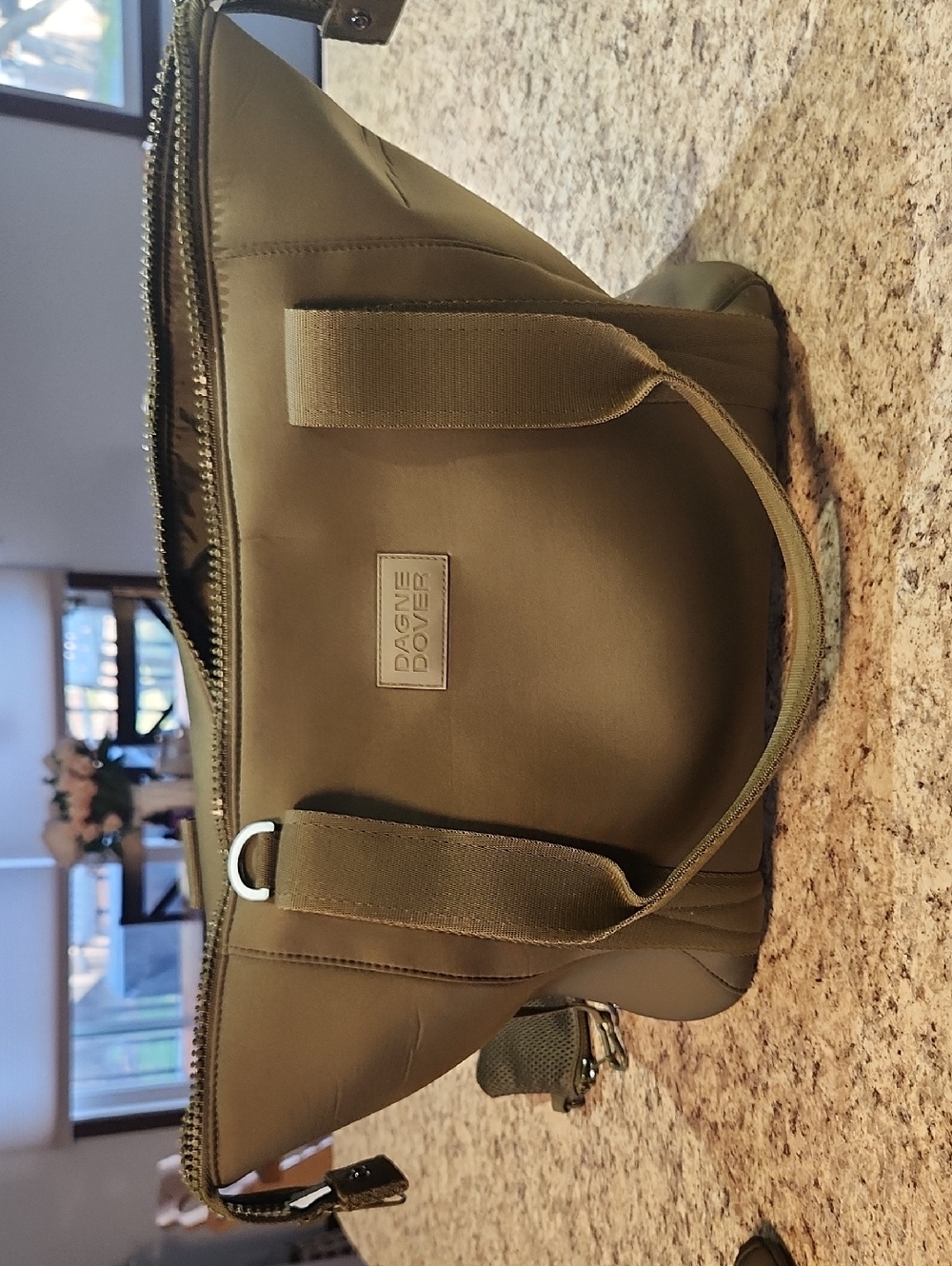 Dagne Dover Olive Green Nylon Landon Carryall